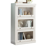 Trendy White Closed Wooden Standard Storage Bookcase Image - 7