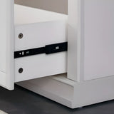 Trendy White Closed Wooden Standard Storage Bookcase Image - 9
