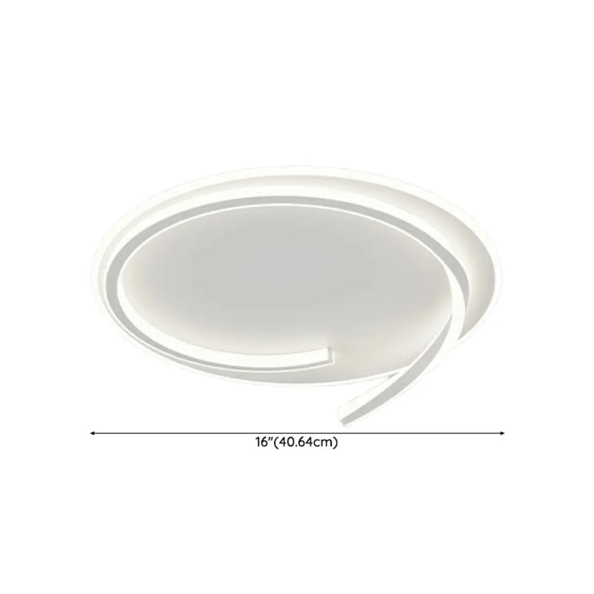 Trendy White Round Dimmable Flush Mount Ceiling Light 