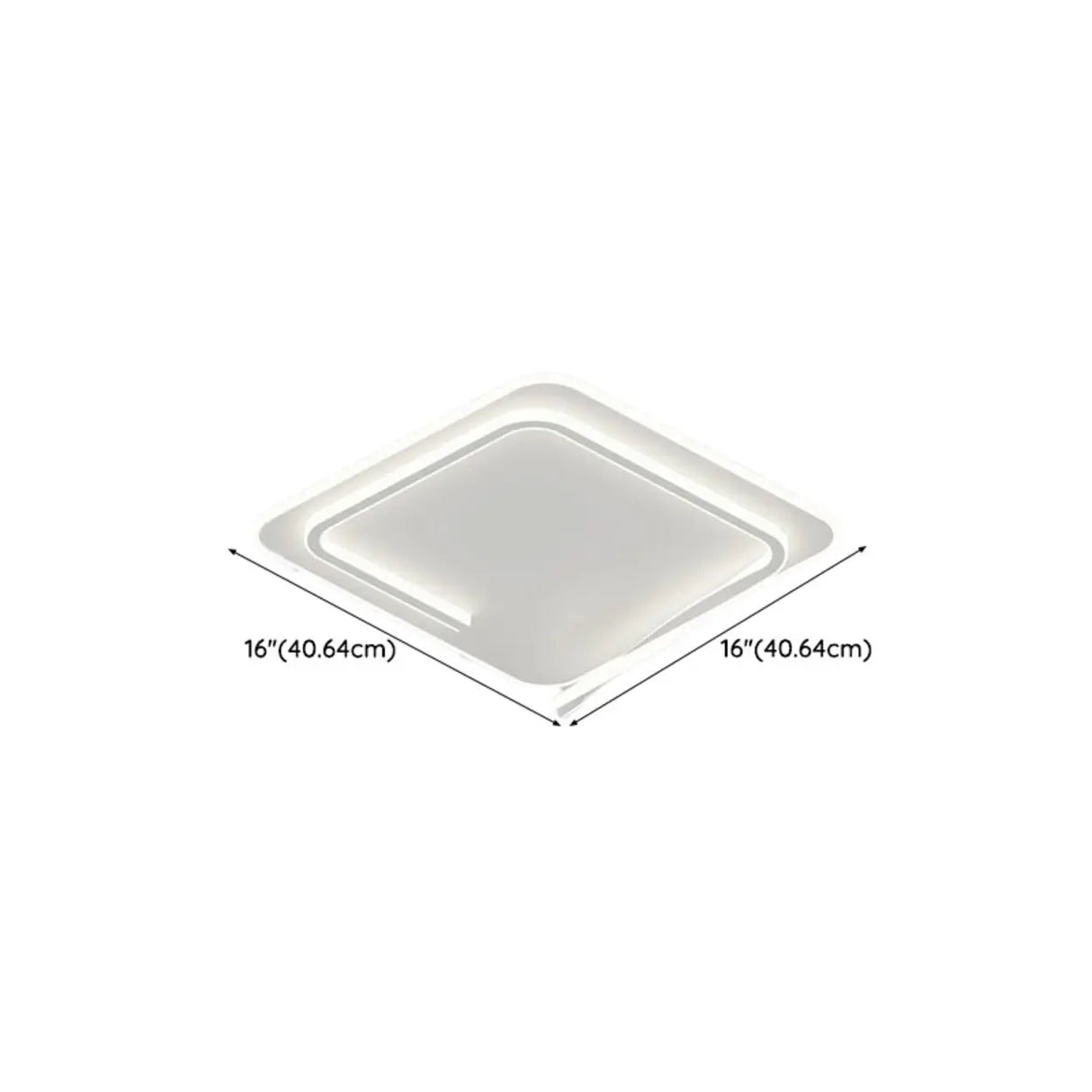 Trendy White Round Dimmable Flush Mount Ceiling Light Image - 16