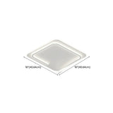 Trendy White Round Dimmable Flush Mount Ceiling Light Image - 16