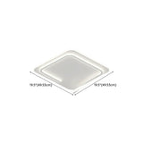 Trendy White Round Dimmable Flush Mount Ceiling Light Image - 18