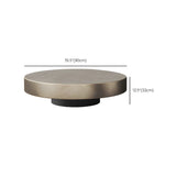 Tropical Brown Metal Round Steel Base Nesting Tables Image - 17