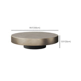 Tropical Brown Metal Round Steel Base Nesting Tables Image - 19
