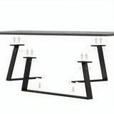 Tropical Stone Wood Rectangle Cross Legs Coffee Table Image - 9