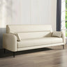 Two-tone Stain Resistant Faux Leather Tight Back Sofa Image - 16