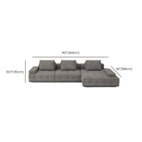U-Shaped Fabric Brown Large Reclining Sectional Sofa Set Image - 18