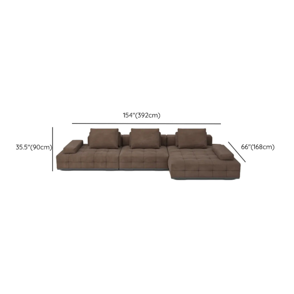U-Shaped Fabric Brown Large Reclining Sectional Sofa Set Image - 19