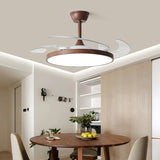 Ultra-Slim Ceiling Fan Light with Retractable Blades Image - 3