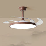 Ultra-Slim Ceiling Fan Light with Retractable Blades Image - 5