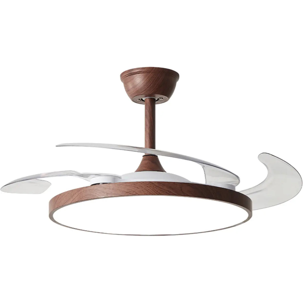 Ultra-Slim Ceiling Fan Light with Retractable Blades Image - 6