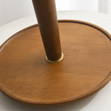 Umbrella Shape Wooden Table Lamp with Pull Chain Switch Image - 9