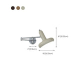 Unique Adjustable Round Metal Swing Arm Wall Sconce #size