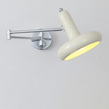 Unique Adjustable Round Metal Swing Arm Wall Sconce Image - 9
