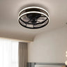 Unique Circular Cage Modern LED Ceiling Fan with Light Image - 1