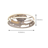 Unique Circular Cage Modern LED Ceiling Fan with Light Image - 17