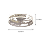 Unique Circular Cage Modern LED Ceiling Fan with Light Image - 19