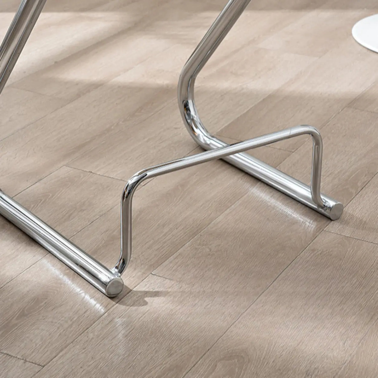 Unique Curved Sled Base Bucket Bar Stool with Footrest Image - 12