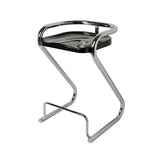 Unique Curved Sled Base Bucket Bar Stool with Footrest Image - 16