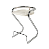 Unique Curved Sled Base Bucket Bar Stool with Footrest Image - 17