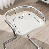 Unique Curved Sled Base Bucket Bar Stool with Footrest Image - 9