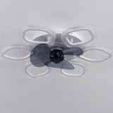 Unique Flower-Shaped Modern Ceiling Fan with LED Light Image - 9