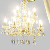 Unique Giraffe Sculpture Crystal Chandelier Floor Lamps Image - 13