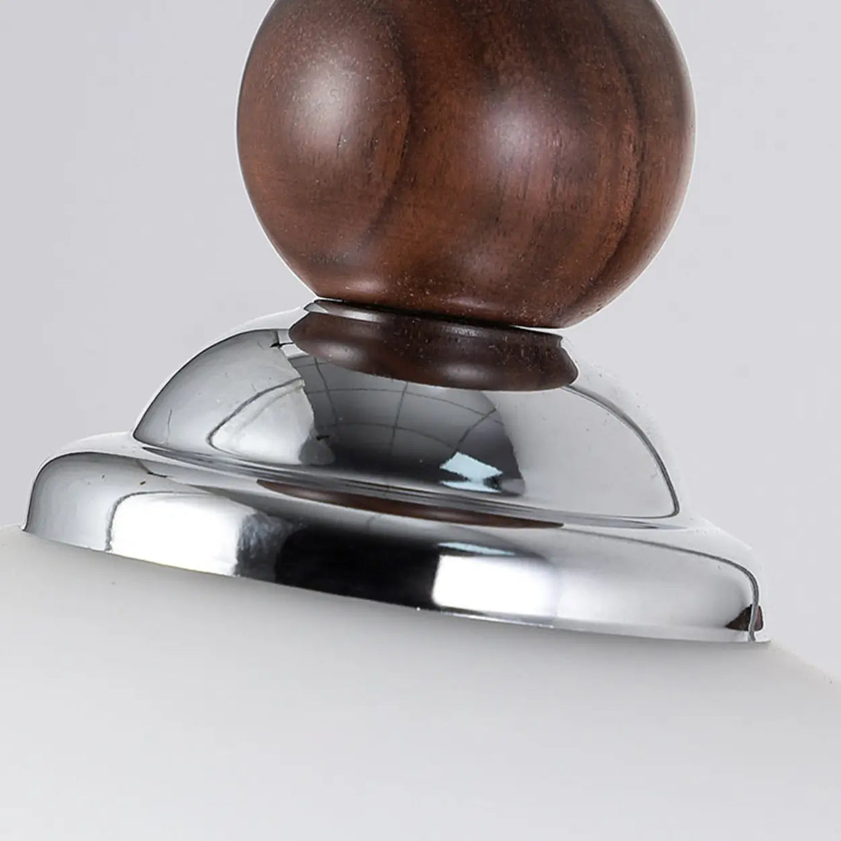 Unique Rustic Walnut Wood Drum Shade Wall Sconce  Image - 10