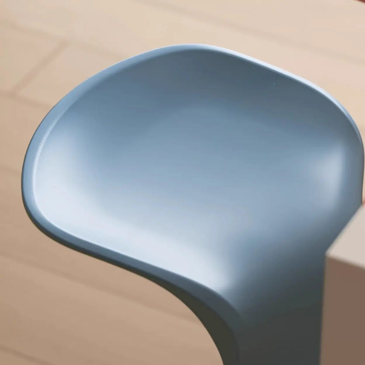 Unique Stackable Curved Saddle Backless Bar Stool Image - 10