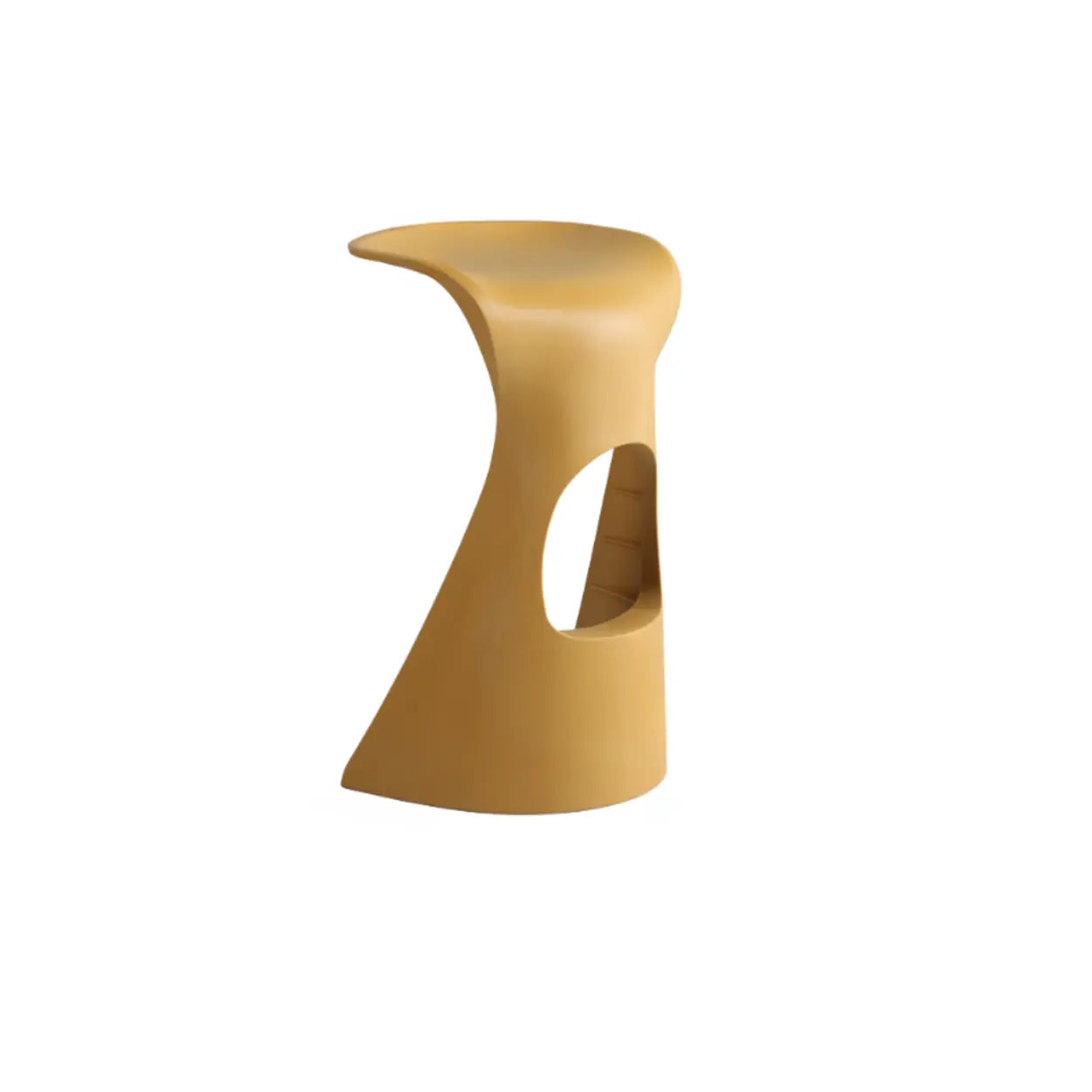 Unique Stackable Curved Saddle Backless Bar Stool Image - 11