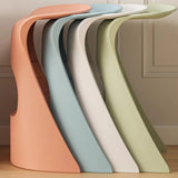 Unique Stackable Curved Saddle Backless Bar Stool Image - 4