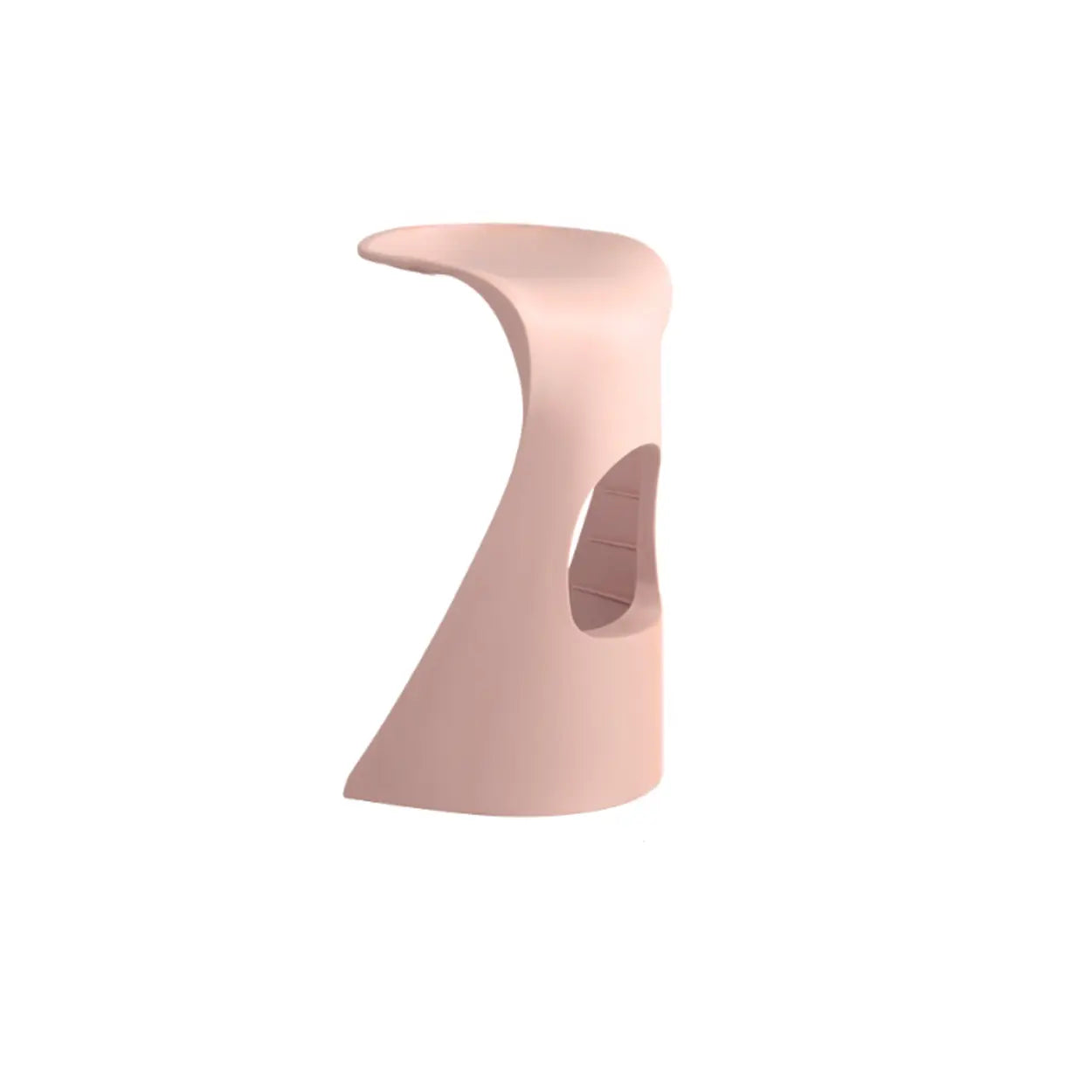 Unique Stackable Curved Saddle Backless Bar Stool Image - 9