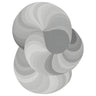 Unique Swirl Pattern Multi-Color Polyester Area Rug Image - 2
