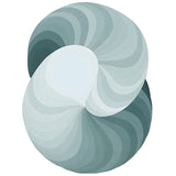 Unique Swirl Pattern Multi-Color Polyester Area Rug Image - 7