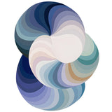 Unique Swirl Pattern Multi-Color Polyester Area Rug Image - 9