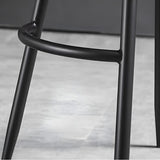 Upholstered Modern Back Swivel Counter Height Bar Stool Image - 6