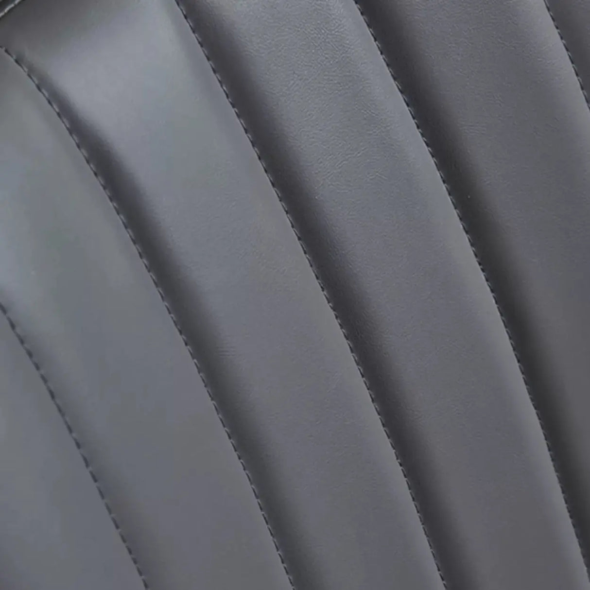 Upholstered Modern Leather Dining Chair with Padded Seat Image - 6