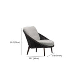 UV Resistant Cream Gray Outdoor Round Wicker Patio Sofa Image - 13