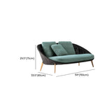 UV Resistant Cream Gray Outdoor Round Wicker Patio Sofa Image - 14