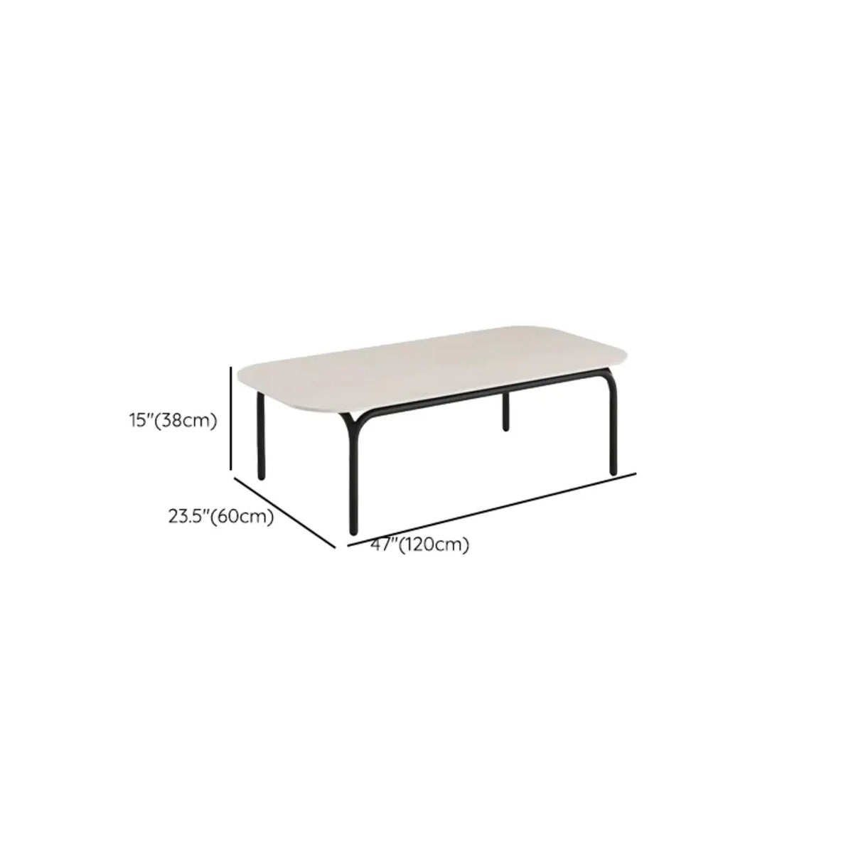 UV Resistant Elegant Upholstered Beige Metal Patio Sofa Set 