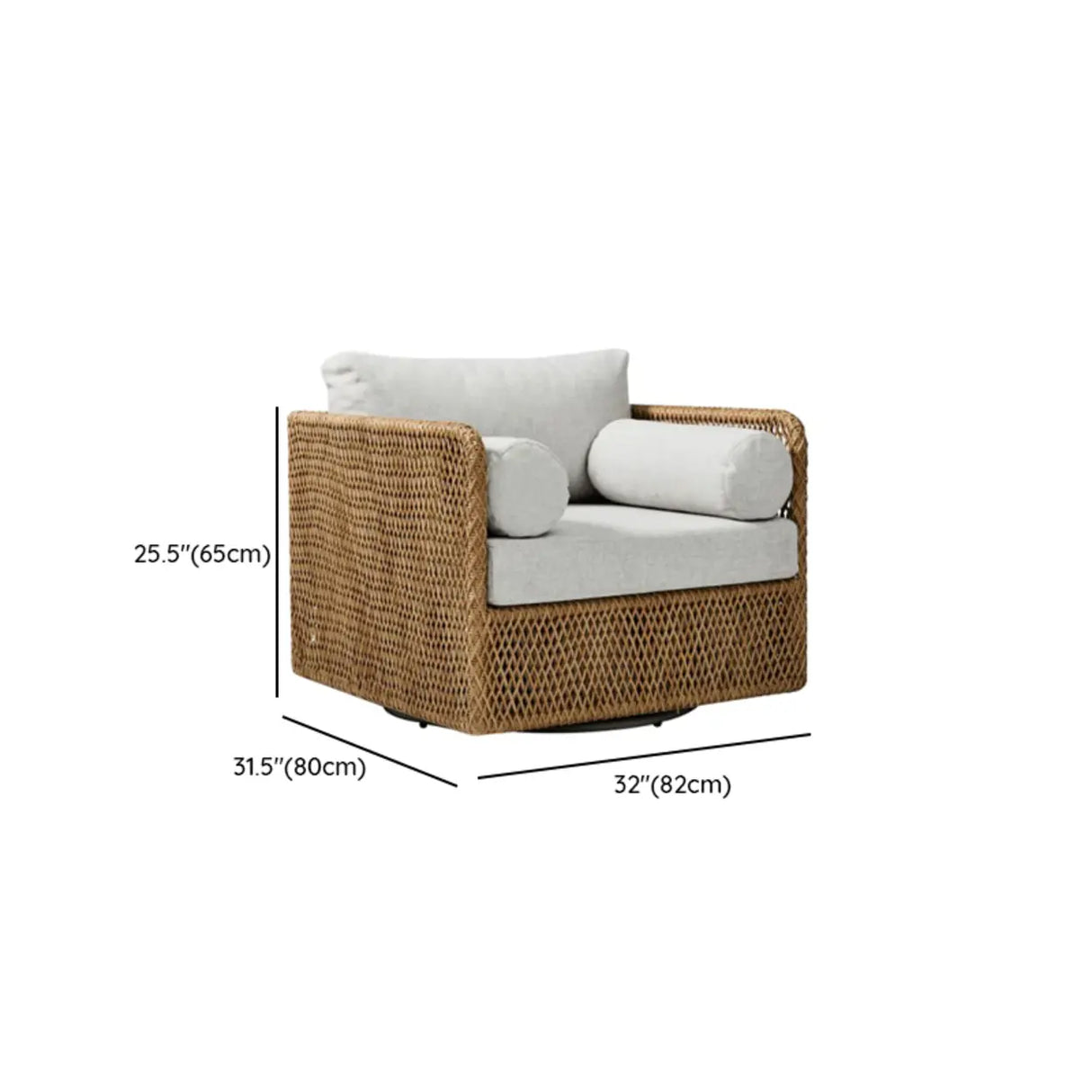 UV Resistant Light Brown Woven Frame Outdoor Patio Sofa Set Image - 23