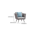 UV Resistant Modish Rope Woven Beige Patio Set with Cushions Image - 24