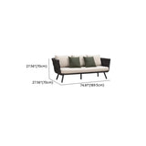 UV Resistant Modish Rope Woven Beige Patio Set with Cushions Image - 27