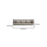 UV Resistant Outdoor Wicker Metal Gray Cushions Sofa Set Image - 20