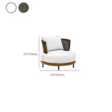 UV Resistant Versatile Wicker Patio Sectional Sofa Set #size