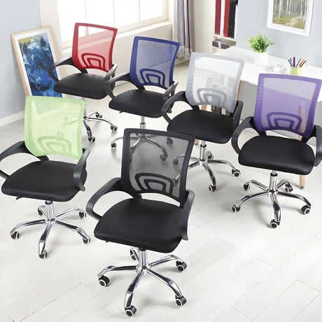 Various Colors Ergonomic Mesh Office Chair with Fixed Arms Image - 1
