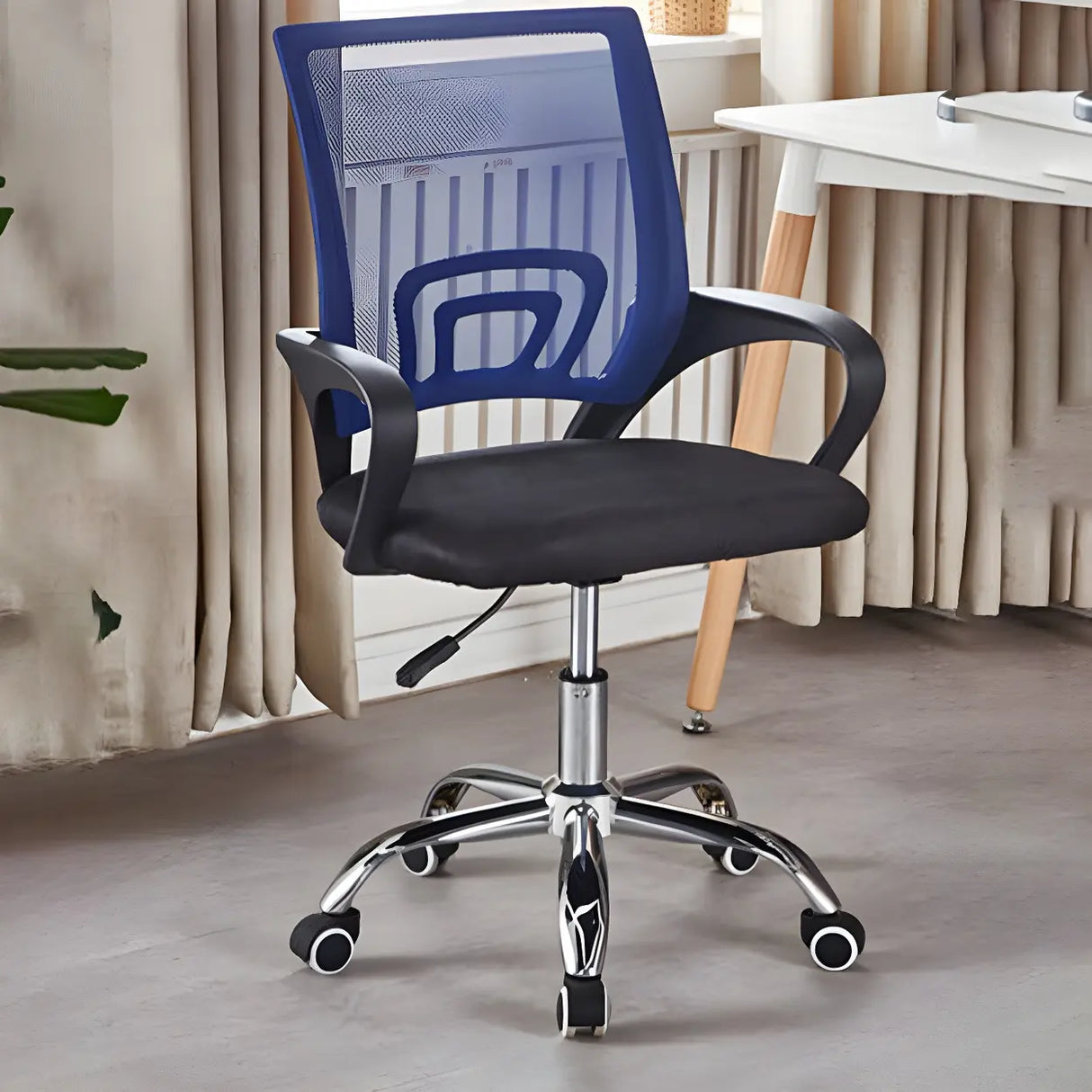 Various Colors Ergonomic Mesh Office Chair with Fixed Arms Image - 8