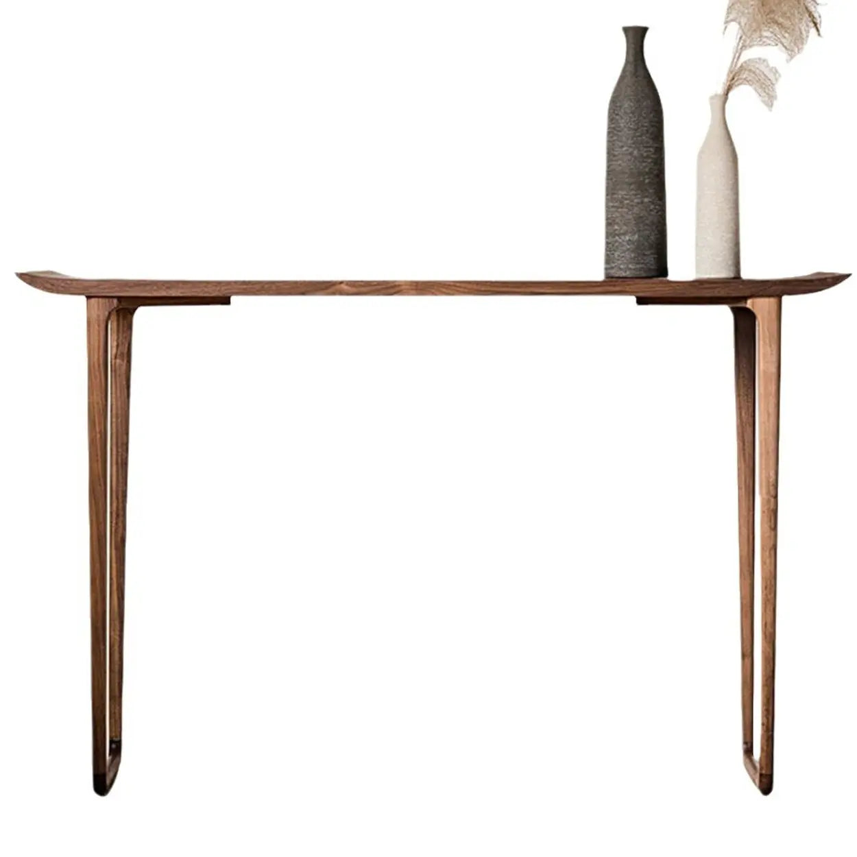 Versatile Rectangular Elm Cocoa Sleek Entryway Table