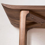 Versatile Rectangular Elm Cocoa Sleek Entryway Table Image - 8