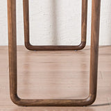 Versatile Rectangular Elm Cocoa Sleek Entryway Table Image - 9